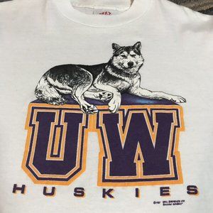 Vintage 1987 Washington Huskies Seattle uw Shirt retro tee